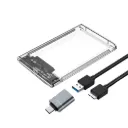 Carcasa de Disco Duro Externo Transparente Tipo C