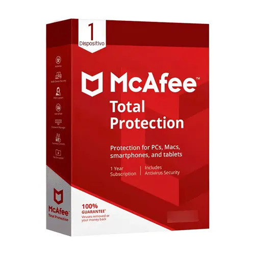 McAfee Total Protection (1 año / 1 dispositivo)
