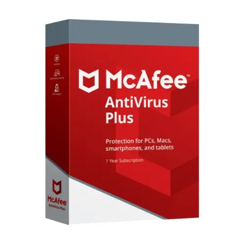 McAfee AntiVirus Plus (1 año / 3 dispositivos)