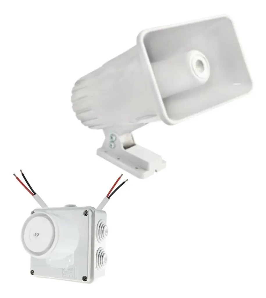 Sirena 30w Con Adaptador Para Panel De Alarma De 5v