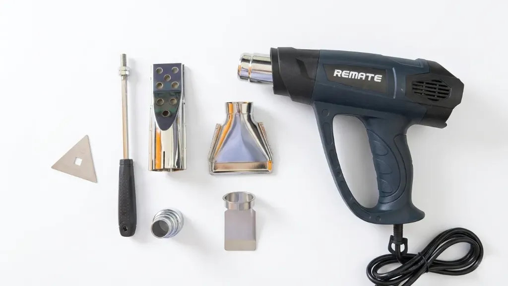 Pistola De Calor De 2000w Temperatura Regulable 6 Boquillas